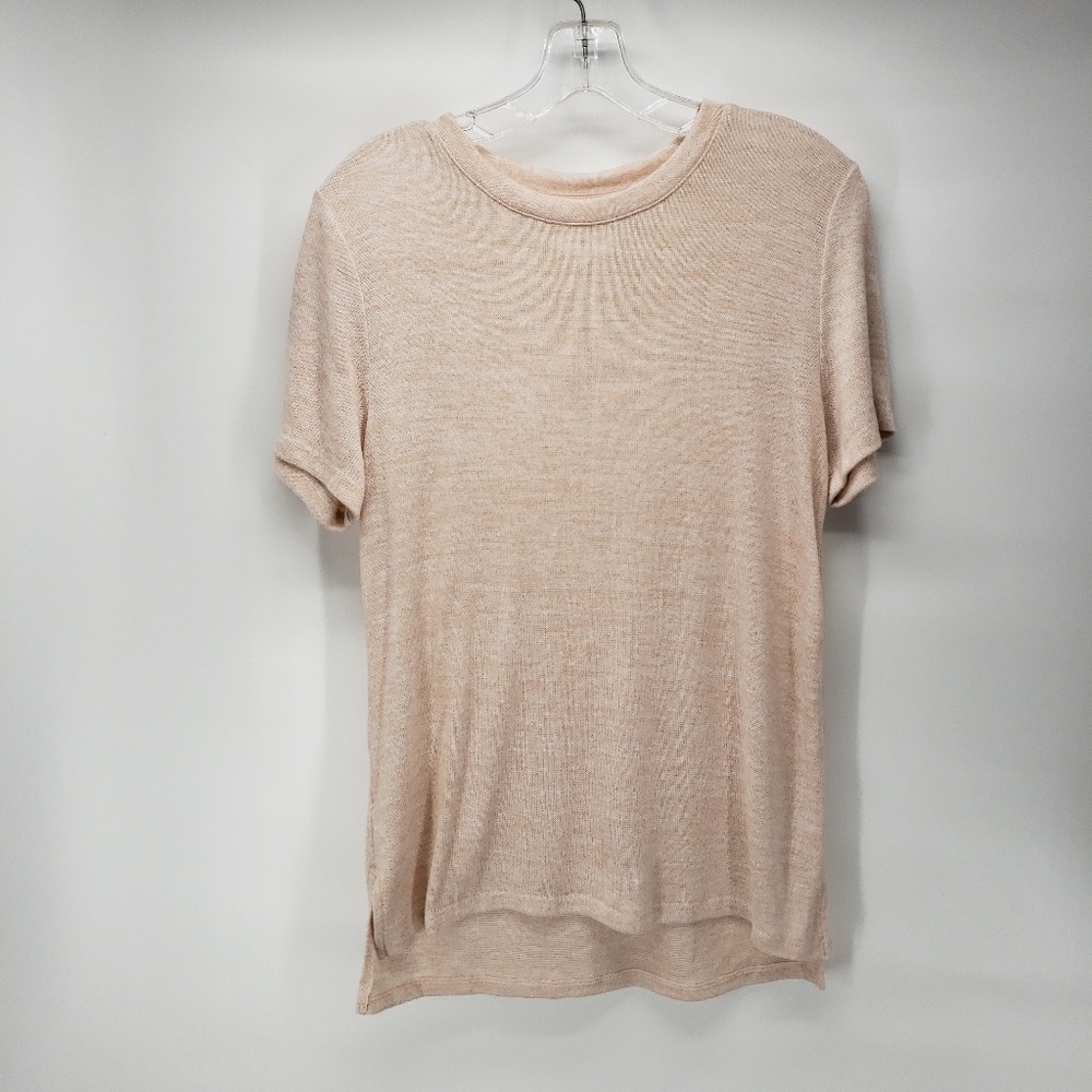 Lou & Grey Short Sleeve Tunic Style Lightweight Sweater material Size Small